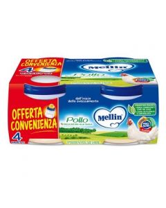 Mellin Omog Pollo 4x80g