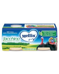 Mellin Omog Tacchino 2x80g