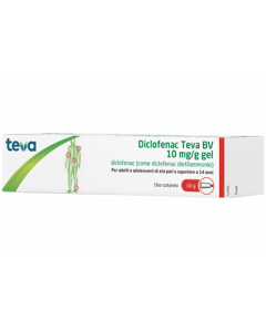 DICLOFENAC TEVA*GEL 60G 10MG/G