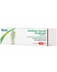 DICLOFENAC TEVA*GEL120G 10MG/G